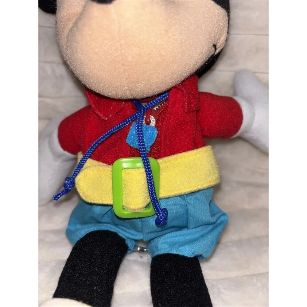 Vintage Disney Mickey Mouse Dress Up Learning Plush Activity Edu Toy 1990